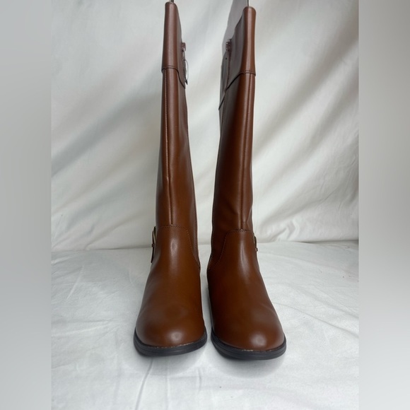 Karen Scott Deliee2 Cognac Wide Calf Boots 7M New - Picture 6 of 9